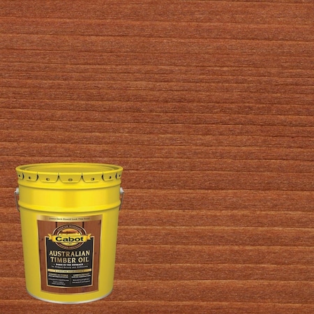 Cabot Australian Timber Oil Translucent Exterior Oil Finish, Jarrah Brown, 5 Gal. 140.0003460.008